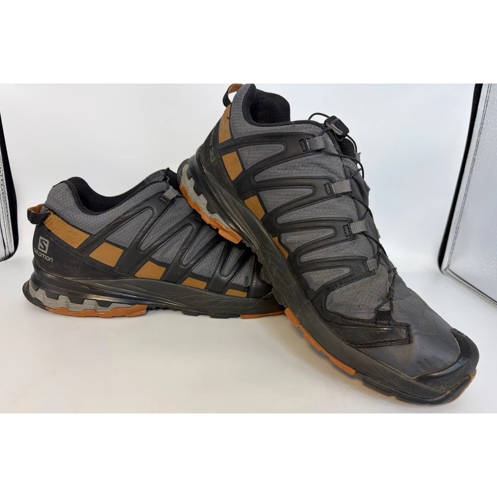 Salomon XA Pro 3D Mens Trail Running GRT Hiking Shoes US 11.5#409892 Orange Gray